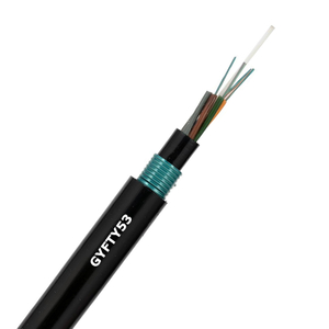 Cavo in fibra ottica sepolto direttamente con membro di resistenza non metallico armato con nastro in acciaio GYFTY53