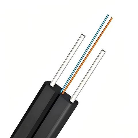 C&acirc;ble de d&eacute;rivation FTTH int&eacute;rieur de type arc, 2 fils d'acier GJXH