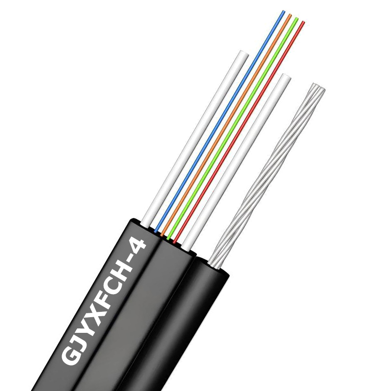 GJYXFCH 1,2,4 Cavo in fibra ottica drop FRP monomodale non metallico Mini FIG8 FTTH