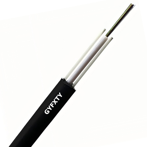 GYFXTY Nichtmetallisches FRP*2 Nicht gepanzertes Uni-Rohr-Luftfaserkabel 4F, 6F, 12F, SPAN80
